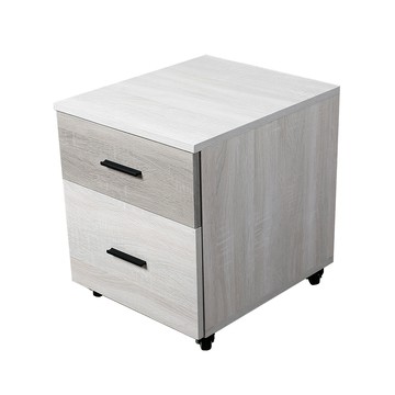 【日安家居】MIT愛拉1.3尺活動櫃/兩色(床頭櫃/二抽櫃/櫃子)白梧桐