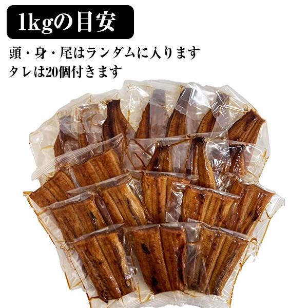 うなぎ 蒲焼き 国産 カットメガ盛り1kg ウナギ 鰻 蒲焼 送料無料