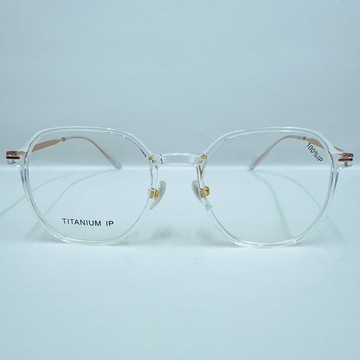 站內最高等級UV420濾藍光0度眼鏡│彈性鈦合金鏡框T22033-C4