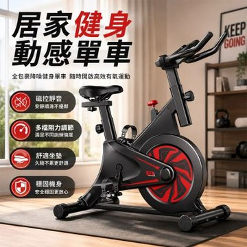 磁控動感單車 無聲靜音全包飛輪健身車 可調阻力 有氧訓練 室內健身腳踏車 運動器材