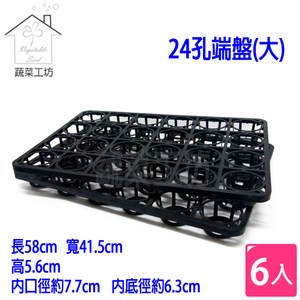 24孔端盤 6個/組(適用2.5~3吋盆)