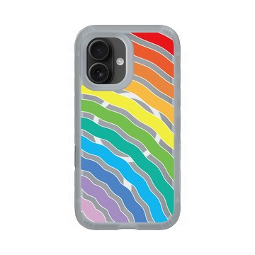 iPhone 16 AirX 流變灰 - Positive Vibes / 正好能量 - 彩虹漣漪