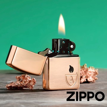 ZIPPO Armor®實心銅殼防風打火機 46171 黑色內膽 金屬光澤 銅綠色 終生保修