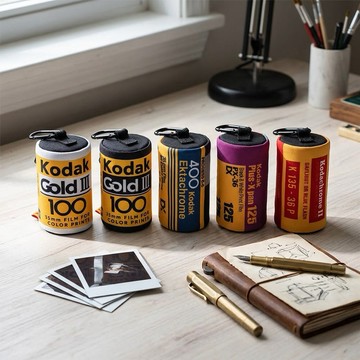 【柯達Kodak】底片系列零錢收納吊飾 正版韓國授權限定款 零錢包 包包吊飾 背包掛飾 手提包配飾 斜肩包裝飾 質感鑰匙圈 證件鑰匙收納包 女生朋友送禮 情侶交換禮物 女友生日