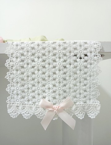 小碎花桌旗蝴蝶結裝飾桌旗桌墊桌巾少女風