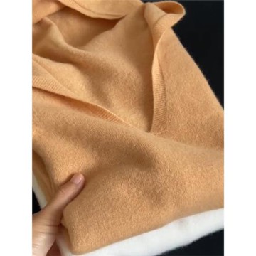 連帽v領針織毛衣羊絨衫