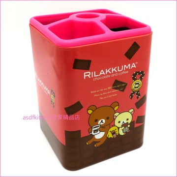 asdfkitty*san-x 拉拉熊 鐵製筆筒-絕版商品-韓國製