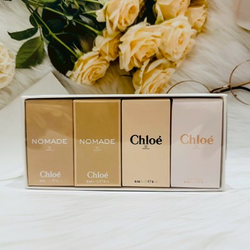 CHLOE 蔻依 迷你四入香水禮盒 5ml4 (芳心之旅淡香精+芳心之旅淡香水+同名淡香精+沁漾玫瑰淡香水)