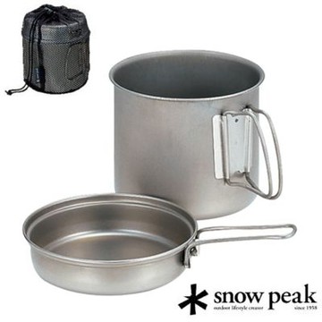 【Snow Peak】Trek 1400 Titanium 鈦合金個人鍋1400ml.鈦合金鍋組/ SCS-009T