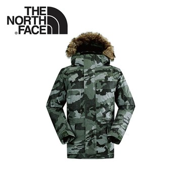 【The North Face 男 HV 550 fill 羽絨外套《褐灰綠迷彩》】CA5M/防水/透氣/保暖/戶外/賞雪