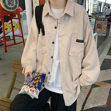 燈芯絨外套 上衣 男女可穿 襯衫外套 男襯衫 長袖襯衫 工裝長袖襯衫男 襯衫女 襯衣 工裝外套 夾剋 上衣 polo外套