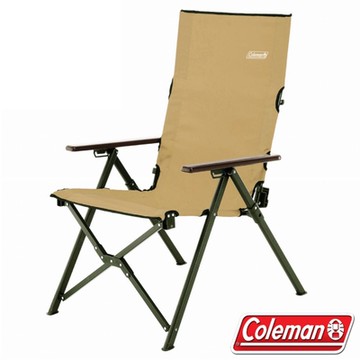 【Coleman】 輕量化LAY戶外躺椅(可三段式調整/耐重80kg).休閒椅.折疊椅_CM-34677 土狼棕