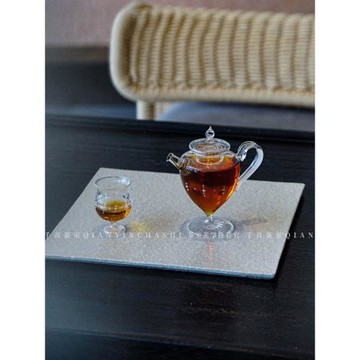 【十卿 朝露高足茶壺】手執壺耐熱玻璃綠茶專用花茶壺冷泡茶器