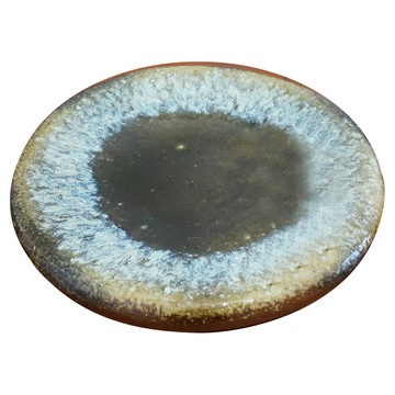 盛盤-日本製 陶瓷  白流窯變  27 x 2.6cm  1個