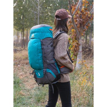 戶外多功能登山包60+5升露營帳篷徒步防潑水旅行雙肩背囊包大容量