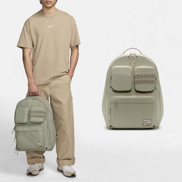 Nike 後背包 Utility Power 卡其綠 16吋 多夾層 筆電包 雙肩包 背包 包包 FN4120-251