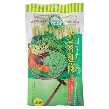 大雪山農場 明日葉蒟蒻麵  Q彈滑順  無色素  250g  1包