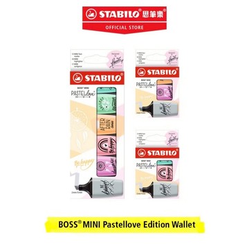 【德國天鵝STABILO】BOSS MINI Pastellove Edition 波士馬卡龍色迷你螢光筆 好攜帶輕巧ST0703-49