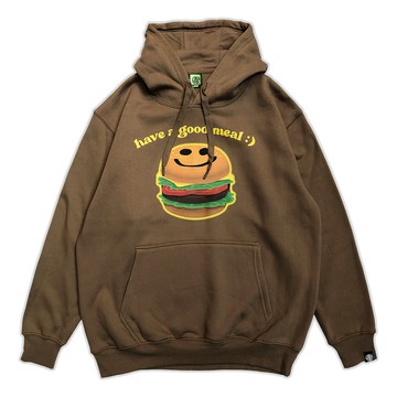美好食光帽T GOOD MEAL  HOODIE 咖啡棕