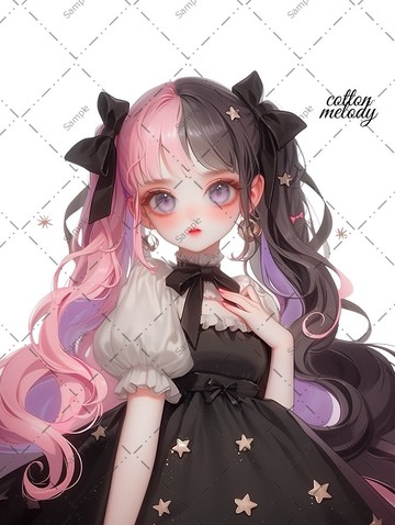 original sticker no.1376 人物貼紙 原創貼紙 人物貼紙 女孩貼紙 原創人物貼紙