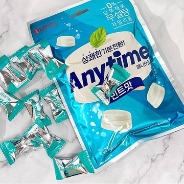 🔥在台出貨🔥韓國進口 LOTTE樂天 三層夾心 牛奶薄荷糖 anytime 潤喉糖 清涼水果硬糖 零食 薄荷糖 清爽潤喉