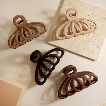 G&G鏤空花爪大髮量抓夾（11cm顏色隨機出貨）