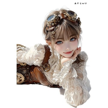 【5 月新品 5】07-124-0010 人物貼紙 蒸汽龐克風格