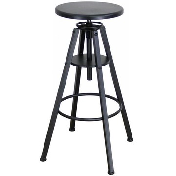 【消防栓款式】美式鐵藝吧臺椅酒吧椅前臺升降高腳凳旋轉時尚簡約圓凳咖啡廳椅子