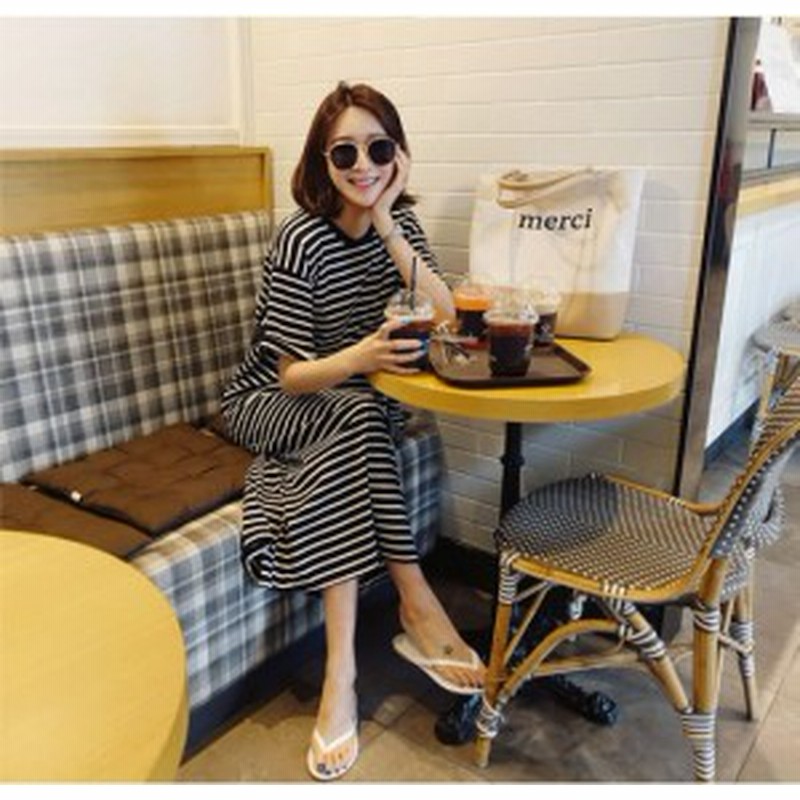 40代のファッションレディース ワンピース ロング韓国 ファッション レディース ボーダーワンピース レディースワンピース 半袖 Tシャツ 通販 Lineポイント最大get Lineショッピング