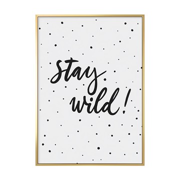 Stay Wild 掛畫  59.4 x 42cm  金色