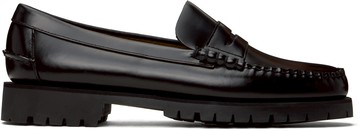Sebago 黑色 Dan Lug 乐福鞋