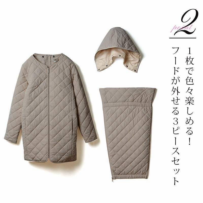 ママダウンコート　M〜L マタニティ　抱っこ　おんぶ　3WAY SweetMommy(授乳服&マタニティ) マタニティ 服 ママコート