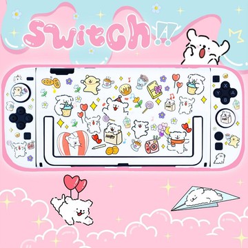 線條小狗 任天堂switch2代保護殼原創NS2代硬殼OLED保護套ns2卡盒