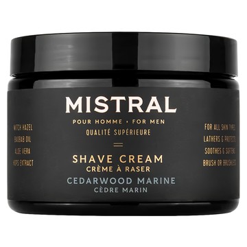 Mistral 超級刮鬍膏 海洋雪松 255g 溫和保濕 刮鬍順暢  1罐