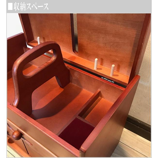 ソーイングボックス おしゃれ 裁縫箱 木製 和風 針箱 日本製 国産