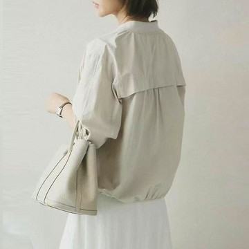 中大尺碼 外套 日系棒球服領夾克薄款拉鍊外套【051908】FEB25｜2色  19LADY
