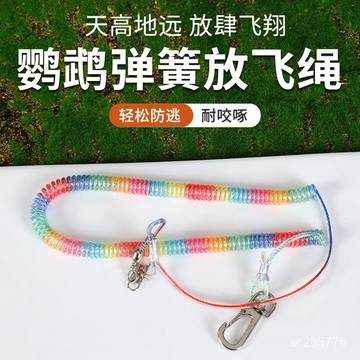 鸚鵡放飛繩腳環活扣腳鏈不傷腳鳥鏈子外出遛鳥牽引繩玄鳳虎皮牡丹