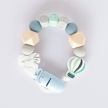 LEO 楓葉 熱氣球 奶嘴鏈 / 客製化奶嘴鏈