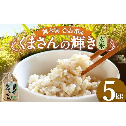 ふるさと納税 熊本県 合志市 熊本県 合志市産 くまさんの輝き 玄米 5kg(5kg袋×1) 令和5年産 米