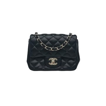 CHANEL A35200 經典翻蓋包方胖包鍊條包 / 迷你 / 2020