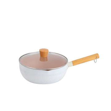 家用日式雪平鍋麥飯石不粘鍋奶鍋泡面鍋燃氣小鍋簡約帶蓋輔食鍋【宜家良品百貨】