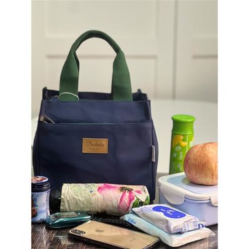 手提飯盒包上班族帶飯手提袋女環保帆布便當包外貿飯盒袋學生飯兜