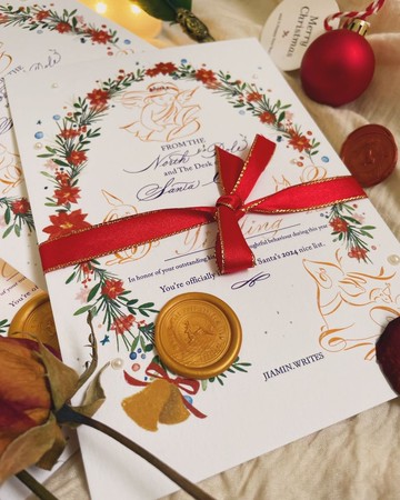 Santa Mail lovely season 聖誕卡片