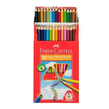 德國輝柏 FABER-CASTELL 大三角彩色鉛筆3.3mm 10色 / 20色 / 30色 附削筆器【APP滿額下單4%點數(單一帳號最高1000點)】7/31止