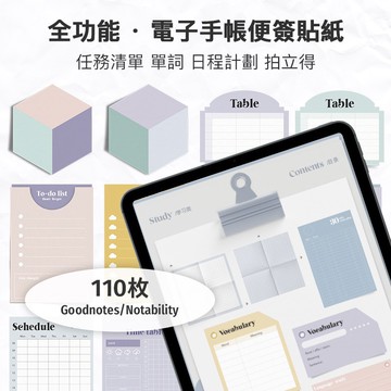 iPad電子手帳 | goodnotes便利貼紙免摳素材 | 本便簽notability