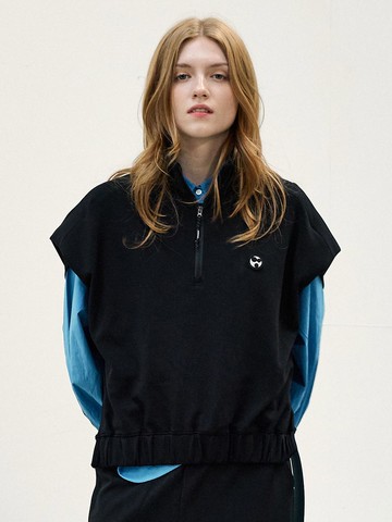 Band Collar T-Shirt (Black)_AI08WNPTS02BK