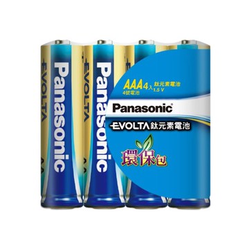 Panasonic 鈦元素鹼性4號電池-4s藍收縮