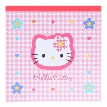 sun-star 三麗鷗方形便條紙  1個  凱蒂貓 粉色  100張