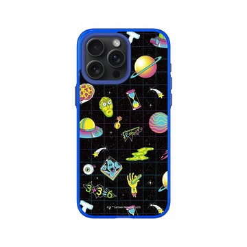 iPhone 15 Pro Max Clear 激光藍 - 瑞克和莫蒂 Rick and Morty - 太空圖鑑
