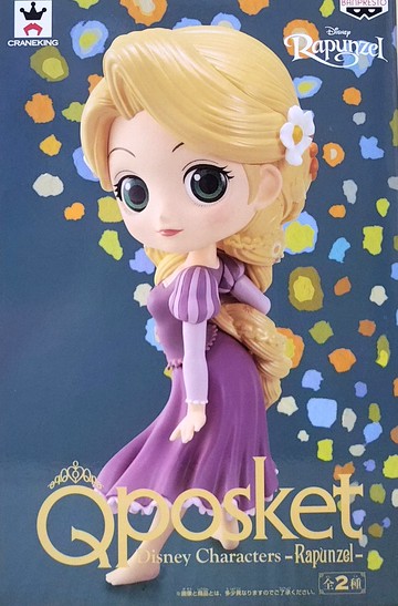 日版 Qposket 長髮公主 樂佩 單售 A款 Disney Posket 公仔 約14公分高